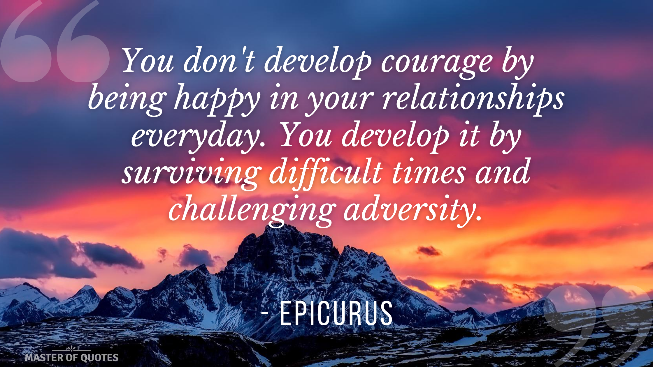 Epicurus Quote