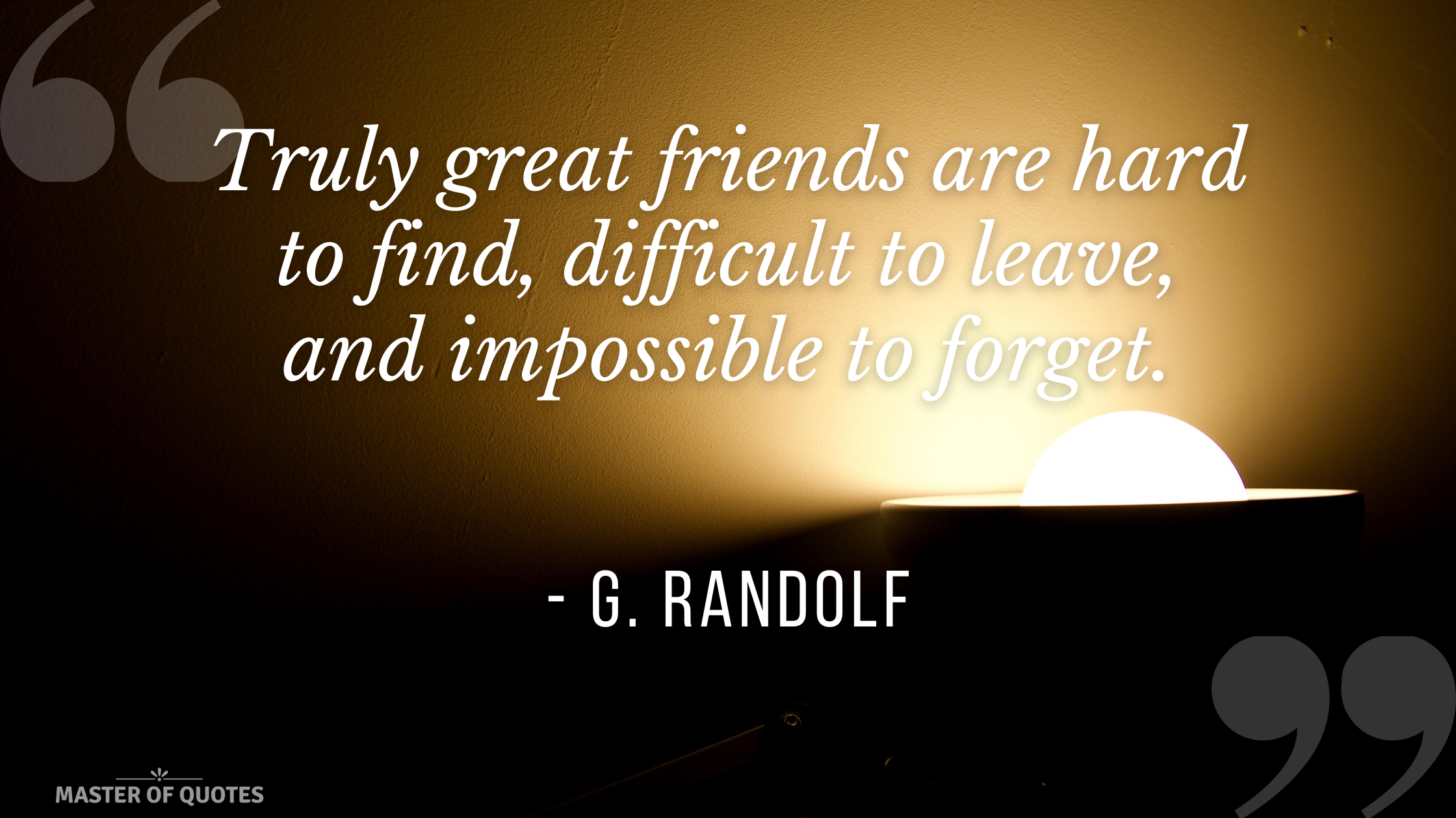 G Randolf Quote